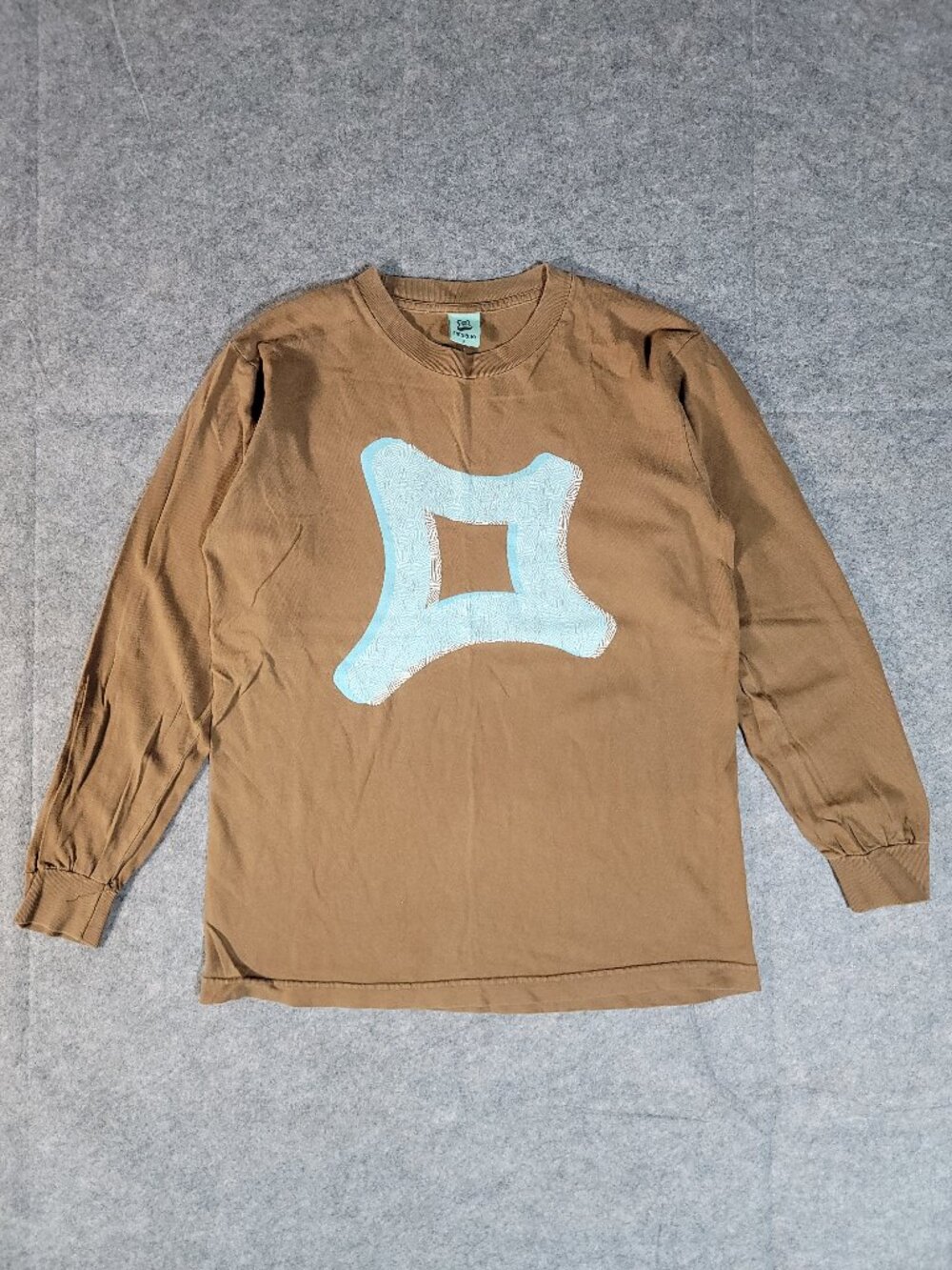 Vintage Y2K Freshjive Skateboard Long Sleeve Graphic T-Shirt Brown Size Small